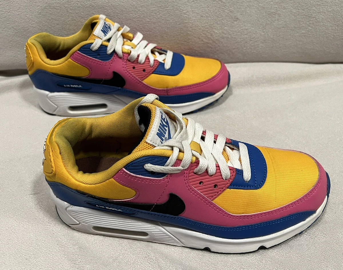 Nike air max shop pink blue and yellow