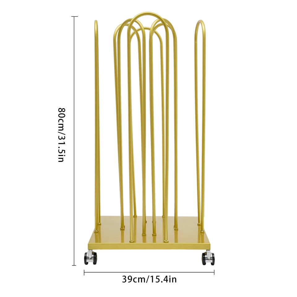 Percha Independiente Organizador Apilador, Percha Organizador Estante de Almacenamiento con Ruedas Foto 4 de 4