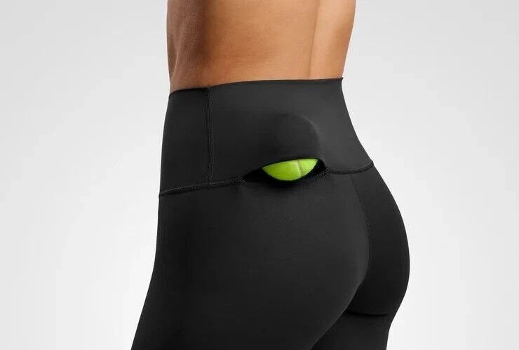 NordicDots Womens Biker Shorts High-Waisted Tennis Pickleball Black Size L - Image 2 of 3