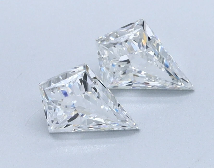 Lab Grown 0.73 Ct KITE Pair Cut CVD Diamond E Color VS1 Clarity | eBay