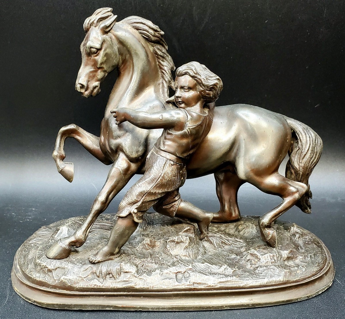 Bronze “Marly” Horse Figure Statue Sculpture By Guillaume Coustou
