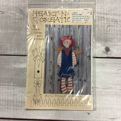 Heart N Home Creations Wood Craft Pattern Primitive Annie Doll Wall Hanging
