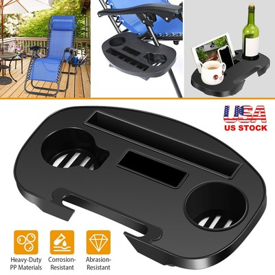 Zero Gravity Lounge Chair Cup Holder Clip On Side Tray Utility Beverage Can Us Ebay