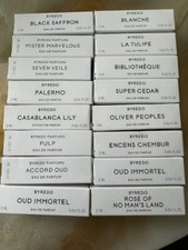 Byredo Perfume Sample Vials 2ml each all boxed brand new Combined Shipping