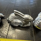 Vintage Set Of 4 Pewter Metal Napkin Rings Farm Animals Chicken Rabbit Pig, Duck — photo 8