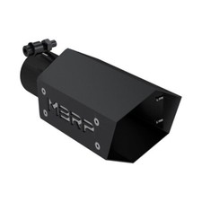 Mbrp T5173blk Black Series Hexagon Exhaust Tip-2.5 Inlet 4 Outlet 10 Length