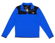 Image of The North Face X3501 Mens Blue/Black TKA Glacier Snap-Neck Pullover Size S
