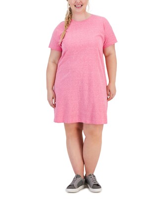 Ideology Plus Size T-Shirt Dress Pink Shock 3X, Women's, Size: 3XL Ideology Plus Size T-Shirt Dress Pink Shock 3X, Women's, Size: 3XL