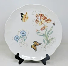 Lenox Butterfly Garden Monarch 11" Dinner Plate Scalloped Edge Louise De Luyer