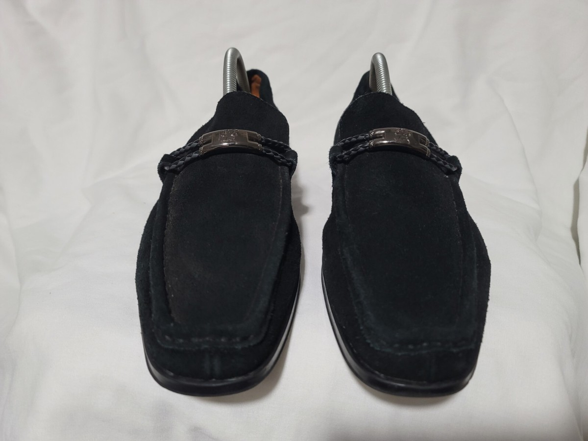 Stacy Adams Nesbit Black Leather Suede Almond Apron Pinch Toe Shoes Size 14 Stacy Adams Nesbit Black Leather Suede Almond Apron Pinch  main image 3