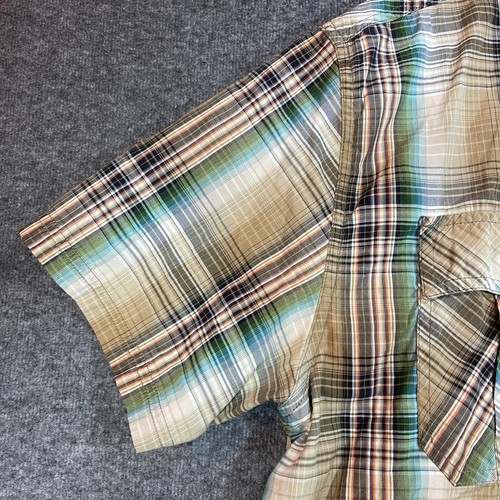 PRANA Shirt Adult Extra Large Plaid Short Sleeve Button Up Casual Outdoor Mens. - Picture 6 of 13