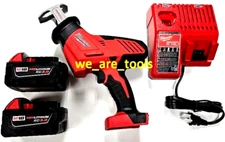 Milwaukee 2625-20 M18 Hackzall Saw, (2) 48-11-1828 3.0 Batteries, Charger  18V