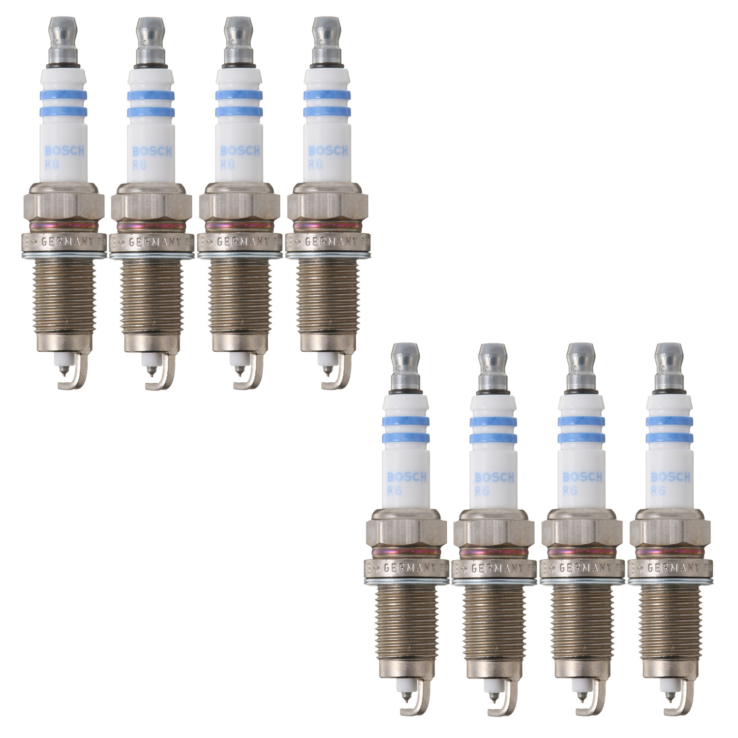 Bosch OE Fine Wire Double Platinum Spark Plug Set 8 Pieces For Passat 4.0 W8
