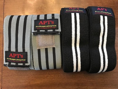 APT Pro Lifting Gear Knee Wraps - Black Mamba (2.5M) & Strangulator (2M)