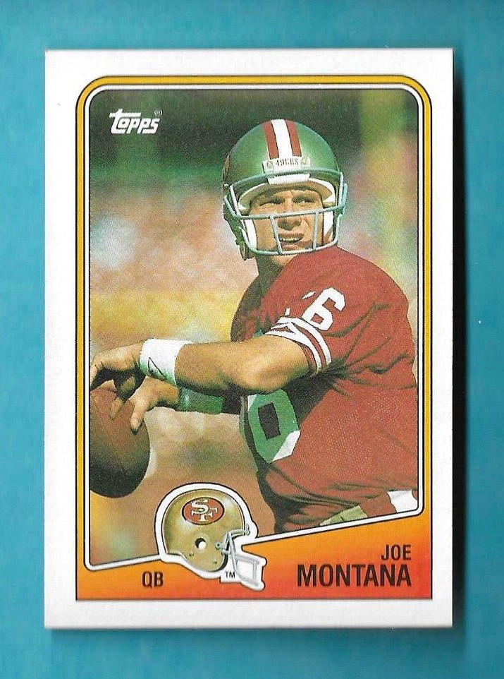 JOE MONTANA 1988 TOPPS FOOTBALL CARD #38 - SAN FRANCISCO 49ERS