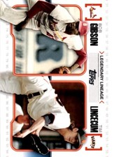 2010 Topps #LL24 Bob Gibson / Tim Lincecum Legendary Lineage
