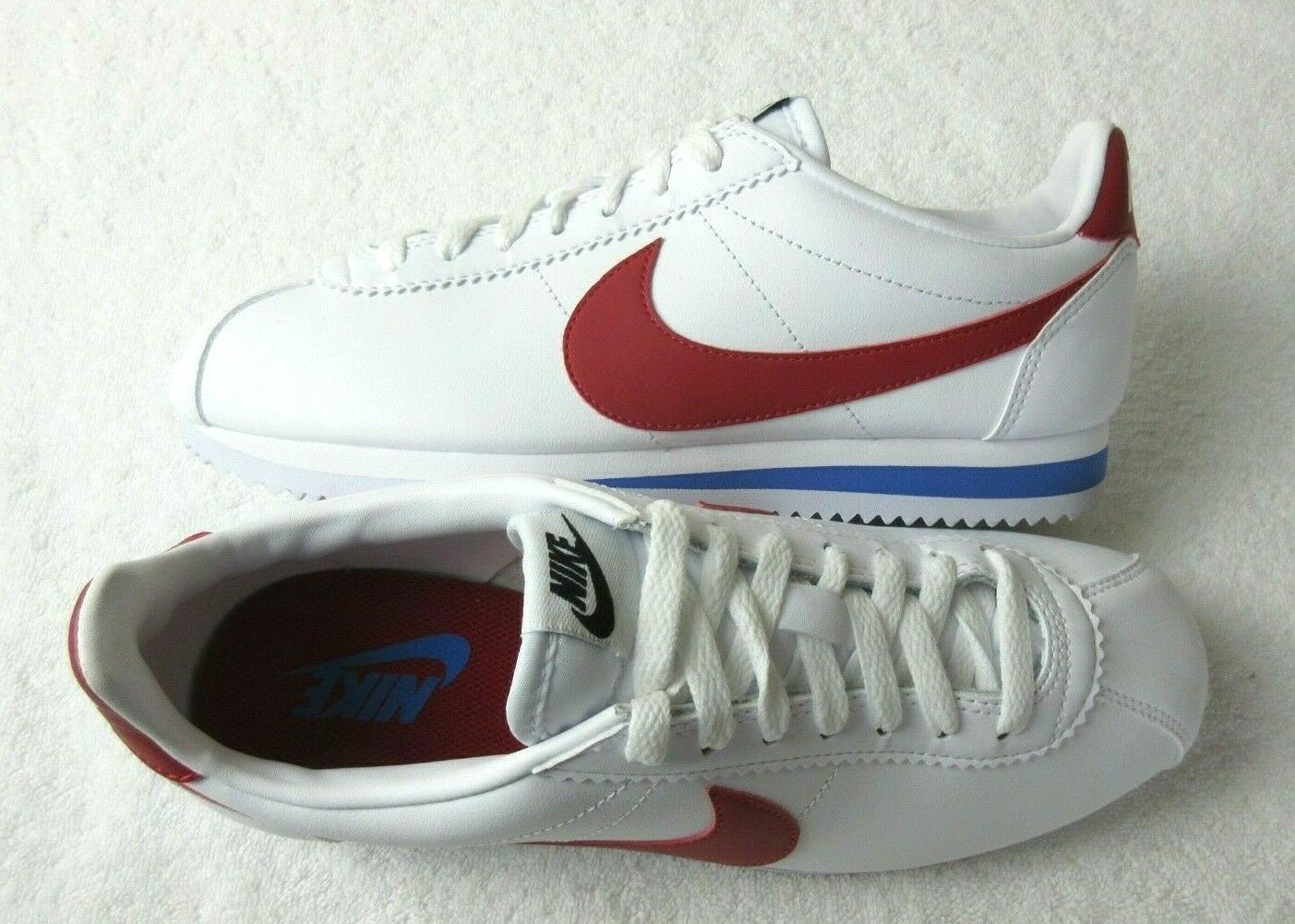 navy blue nylon nike cortez