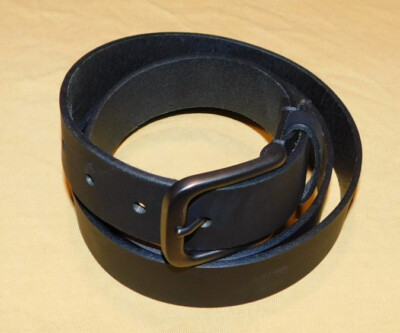 TIMBERLAND MADE IN U.S.A. BLACK GENUINE LEATHER BELT SIZE 40/100cm..
