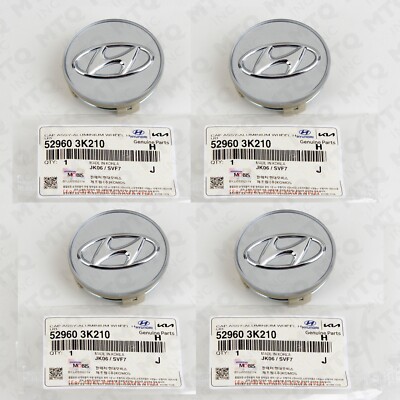 New Genuine OEM Hyundai Wheel Center Cap (Pack of 4) 52960-3K210
