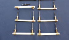 6 poignées plastique blanc