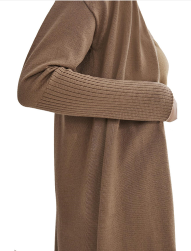 Country Road Verified Australian Merino Wool Cardigan size medium tan fine knit - Picture 3 of 13