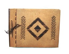 Vintage leather photo album Handmade of high quality leather