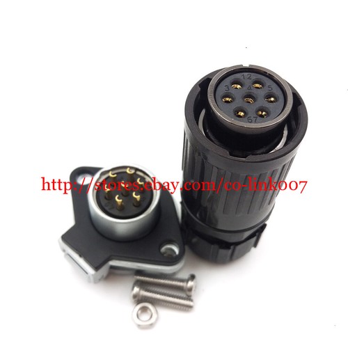 IP67 2 3 4 5 6 7 8 9 10 12 pin Waterproof Connectors, HE20 Aviation Power Plug - Picture 17 of 20