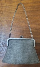 Antique 1920's Silver Mesh Purse