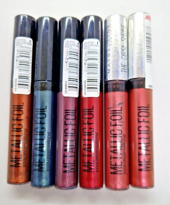 Maybelline Farbe sensationeller flüssiger Lippenstift Metallicfolie sortiert