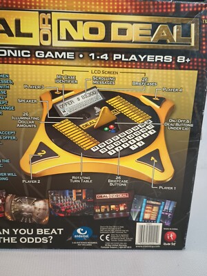 DEAL OR NO DEAL! NBC Electronic Game 1-4 Players TESTED & WORKING