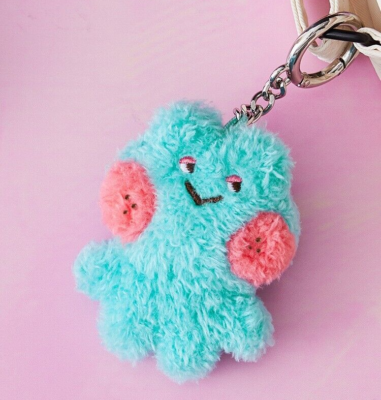 LINE FRIENDS Mini Mininislow Lenini Frog Keychain Keyring Soft