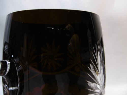 2x Bierseidel Überfangglas Bierkrug Bier Seidel Krug dunkelrot / Weinrot - Bild 6 von 9