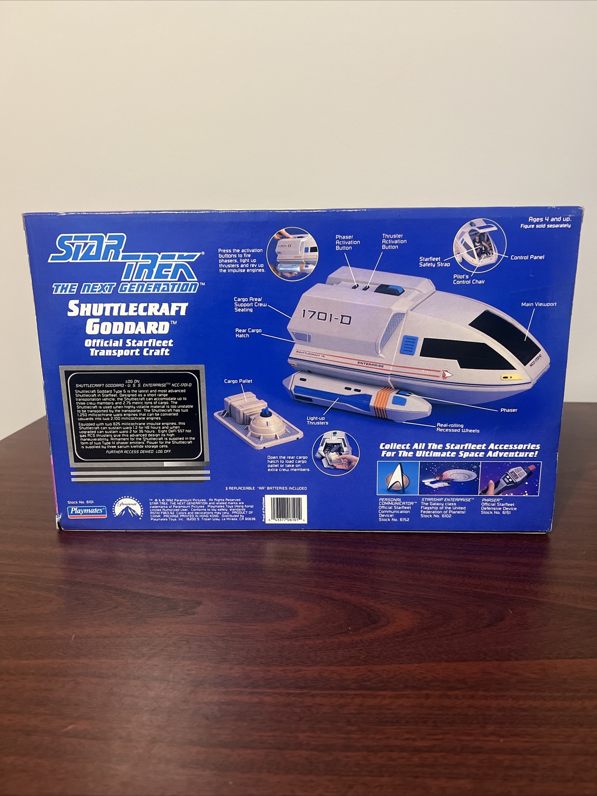 New 1992 STAR TREK Next Generation Shuttlecraft Goddard Unopened