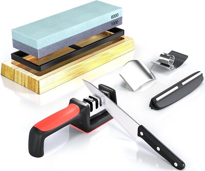 Whetstone, Sharpening Stone, Knife Sharpening Stone 1000/6000 Water Stone