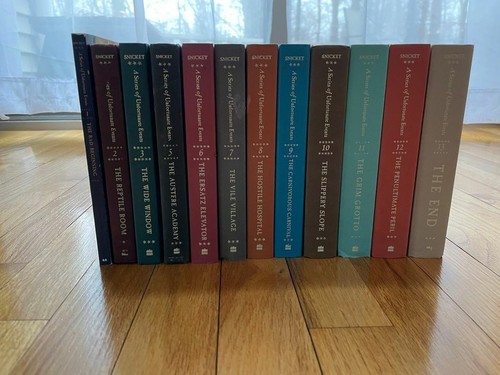 Lemony Snicket A Series of Unfortunate Events Set Hardcover (Books 1-3, 5-13)