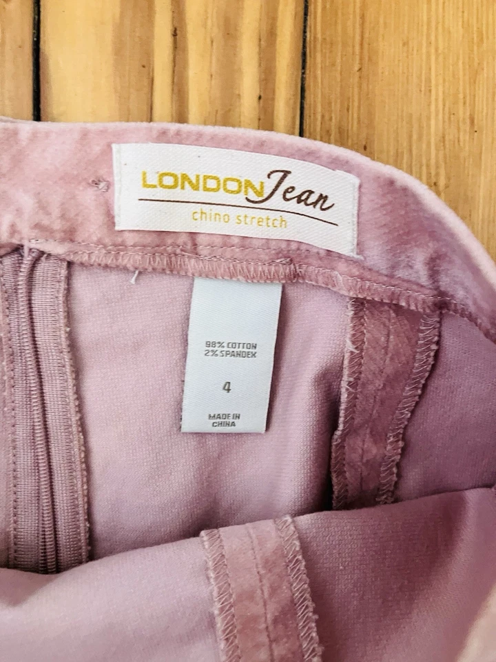 London Jean Skirt Size 4 Pink London Stretch - Image 4 of 4