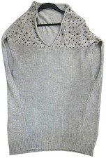 Miu Miu Gray Wool Sweater One Size