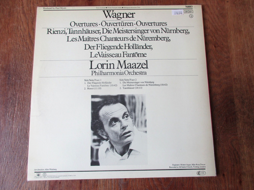 Wagner - Overtures / LPO / Lorin Maazel / CBS 76883 / Ed1 Germany 1979 / NM/NM- - Picture 3 of 3