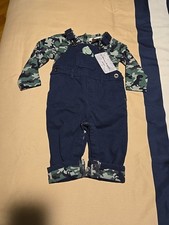 TOMMY BAHAMA Baby Boy Dinosaur Overall Set Size 3-6 Month NWT