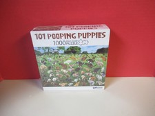 FUNWARES "101 Pooping Puppies"  1000 Piece Jigsaw Puzzle  DOGS ALLOVER  NIP