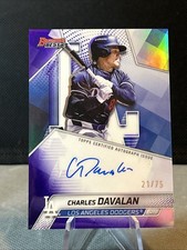 2025 Bowman's Best Charles Davalan Purple Refractor Auto /75 - LA Dodgers