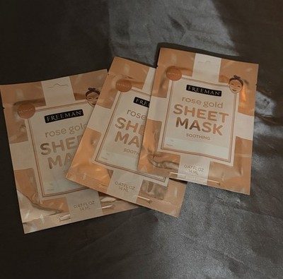 Freeman Rose Gold Soothing Sheet Mask Face Mask 0.47 fl oz Unisex