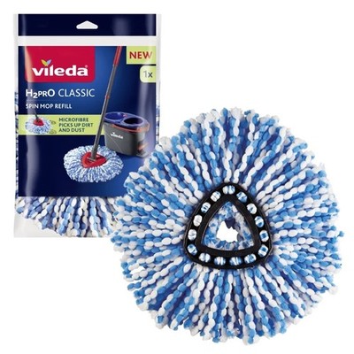 Vileda H2prO Mop-Einsatz Mikrofaser Waschbar Dreieckiger Kopf 178330