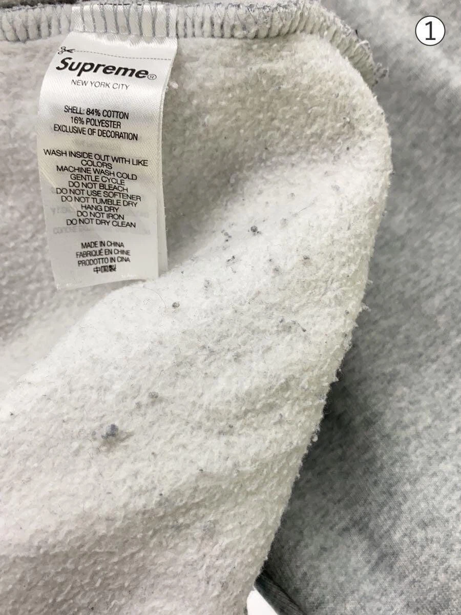 Felpa Supreme XL cotone grigio usata