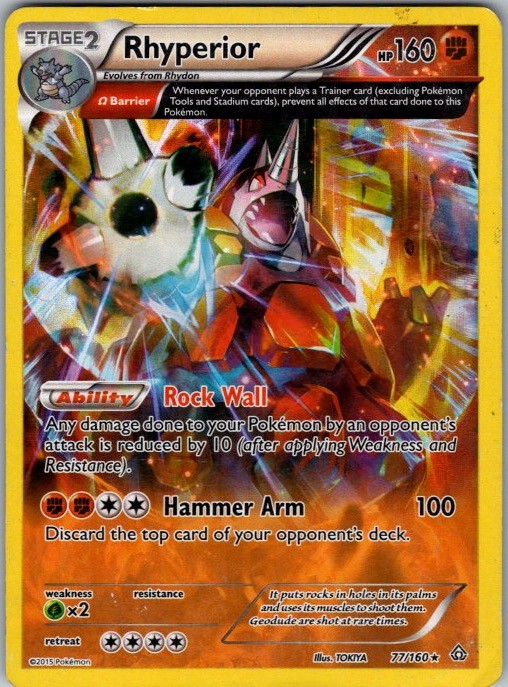 XY - Primal Clash #77/160 Rhyperior (Omega)