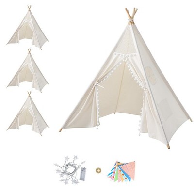 Sumbababy 4 Pack Kids Teepee Tent - Boho Toddler Sleepover Tents for Girls & ...