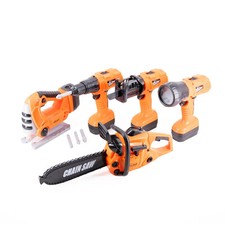 Vaunt 5 Piece Childrens Kids Toy Cordless Power Tool Set Jigsaw Drill