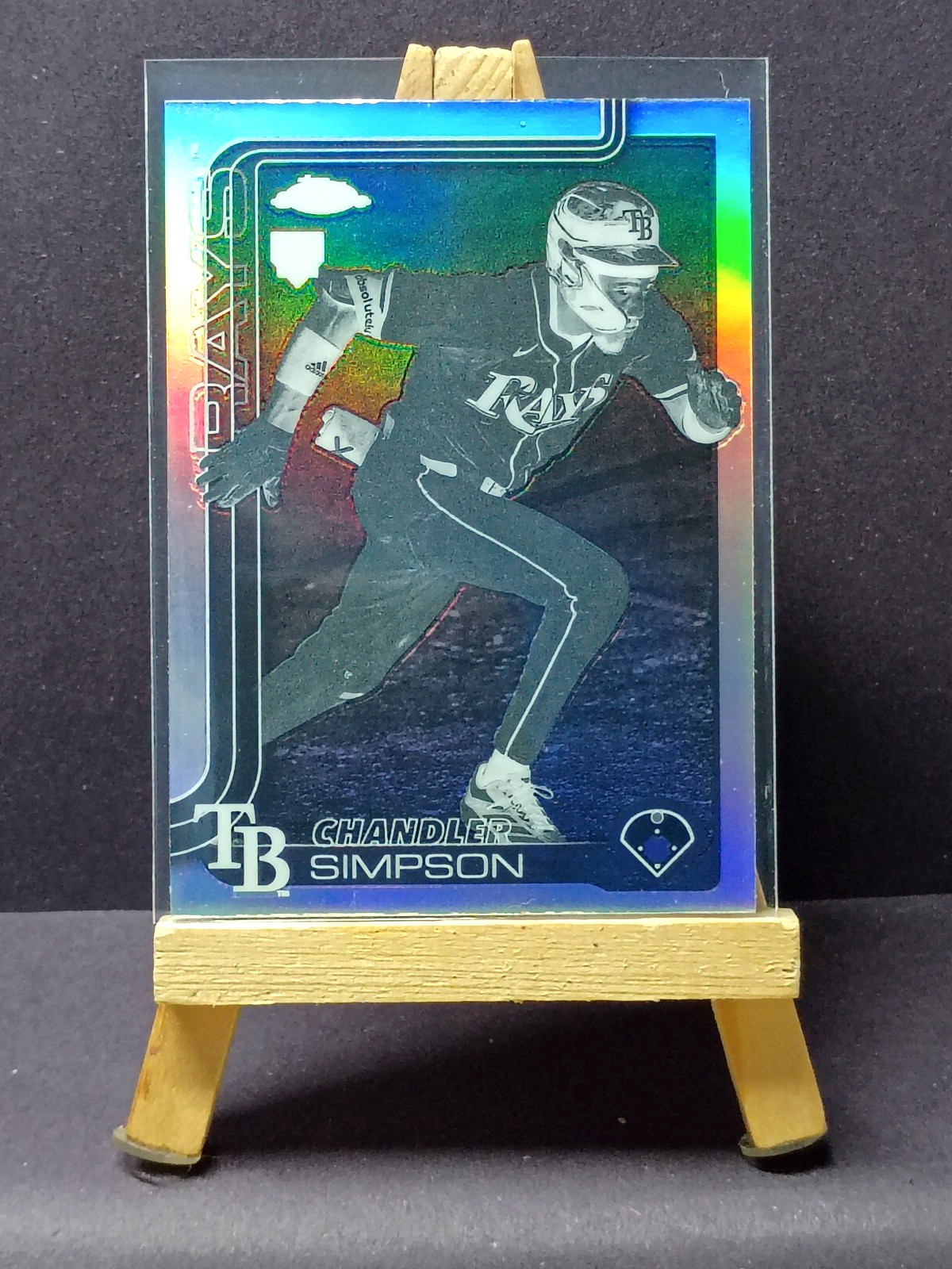 2025 Topps Chrome Update Chandler Simpson #USC179 Negative Refractor