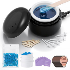Azang Nose Wax Kit Men Nose Hair Removal Wax Kit 100G Wax Beans Usb Heating