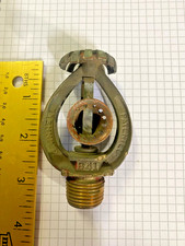 1941 GRINNELL DURASPEED Modell B 165f Feuerregner Standkopf massiv Messing (1)